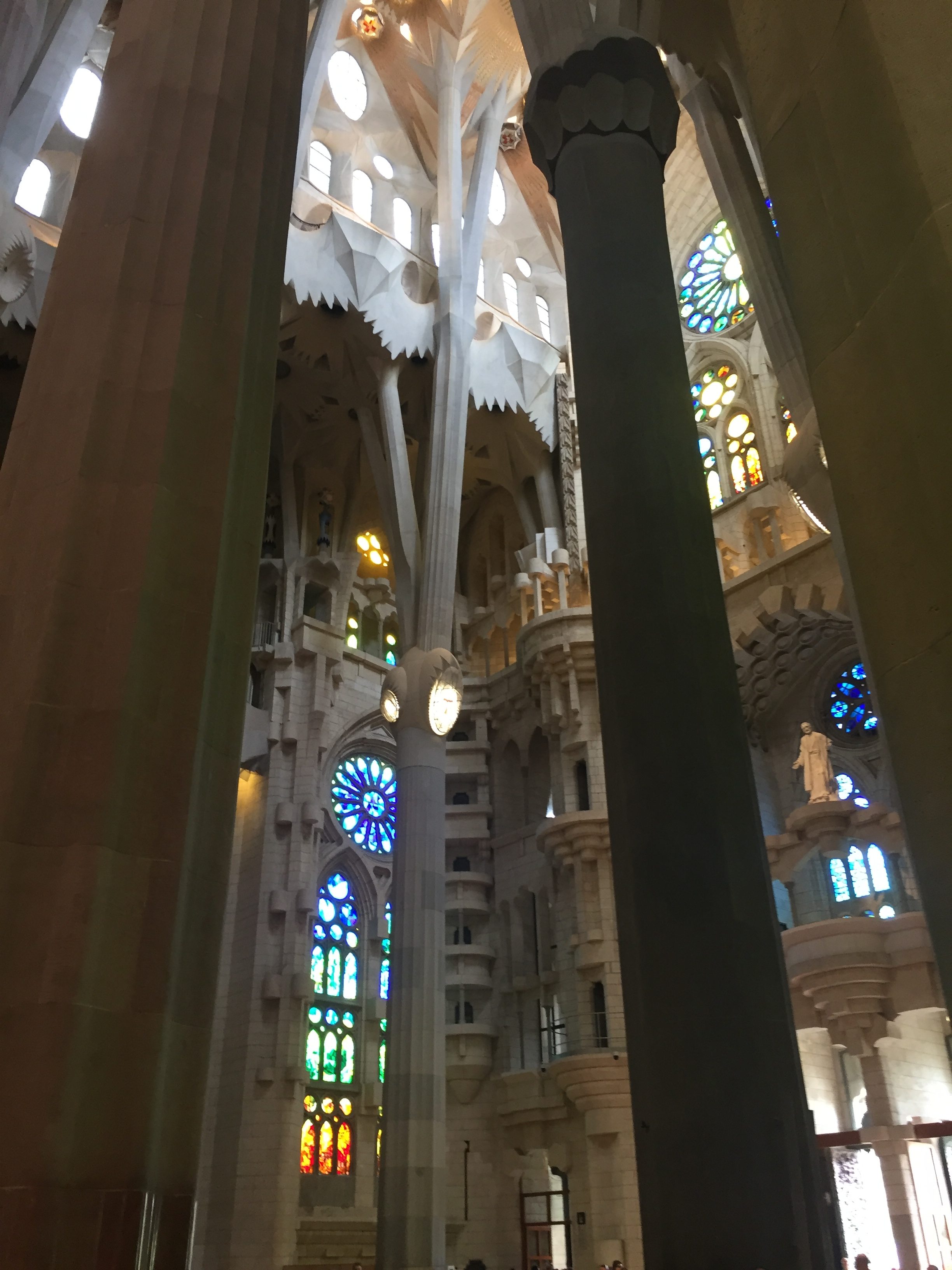 No detail was overlooked when Gaudi designed the interior of La Sagrada Familia.
