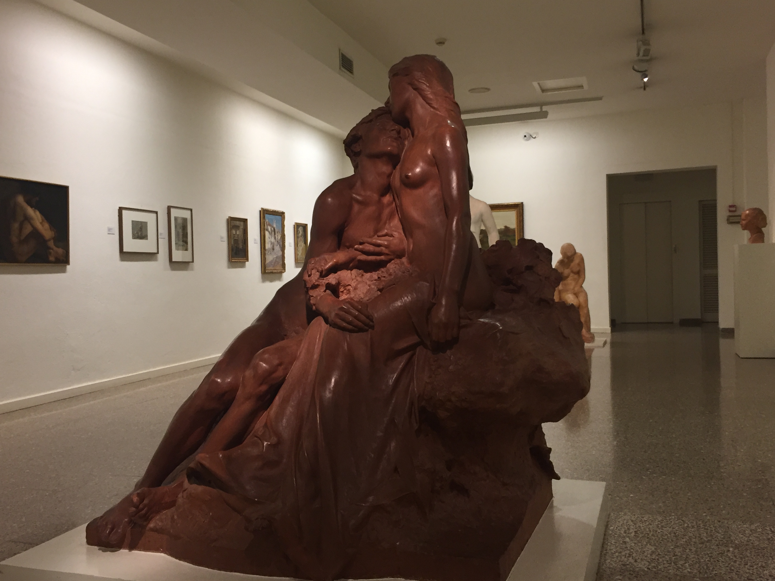 One of the second floor exhibition rooms.