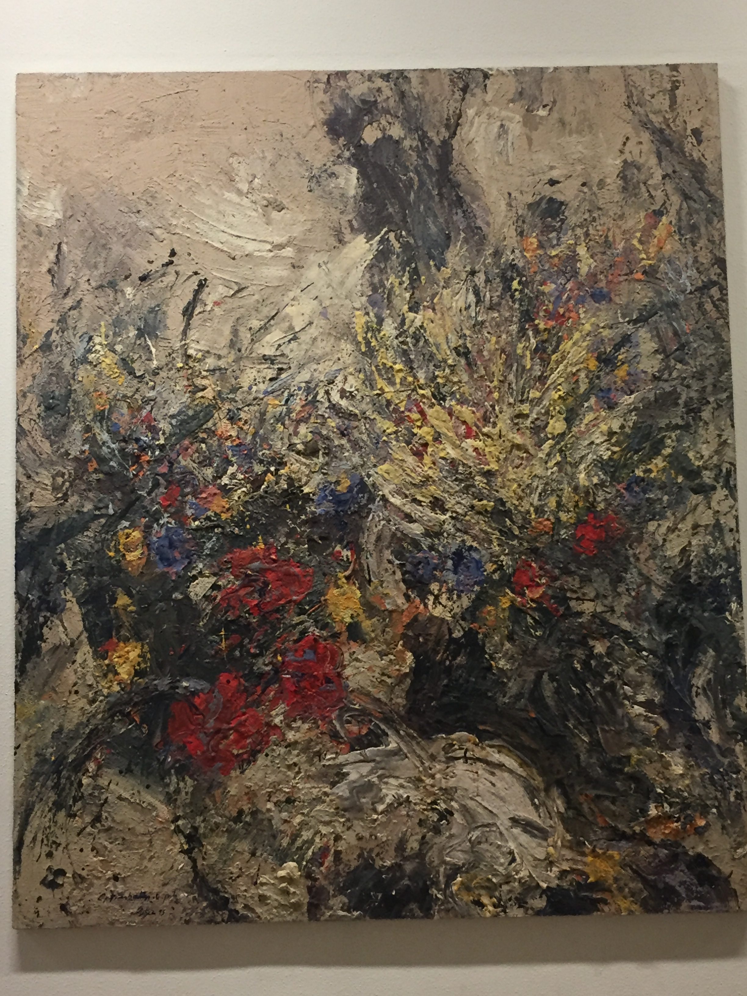 Abstract landscape art.