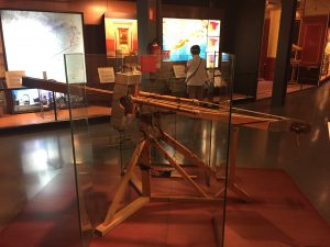A primitive spear catapult, much like the one Qyburn developed for Cersei Lannister in an attempt to kill Daenarys Targaryen's dragons.