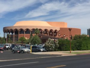 Tempe, Arizona- The stunning Grady Gammage Memorial Auditorium on the campus of Arizona State University.