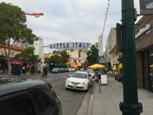 San Diego, CA- San Diego's Little Italy is not quite Mulberry Street in New York, but it is still worth a visit, as it contains many excellent Italian restaurants.