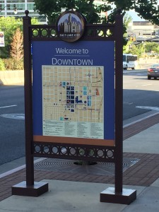 A map of downtown Salt Lake City.