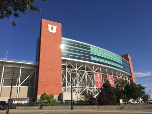 Rice-Eccles Stadium on the University of Utah campus.