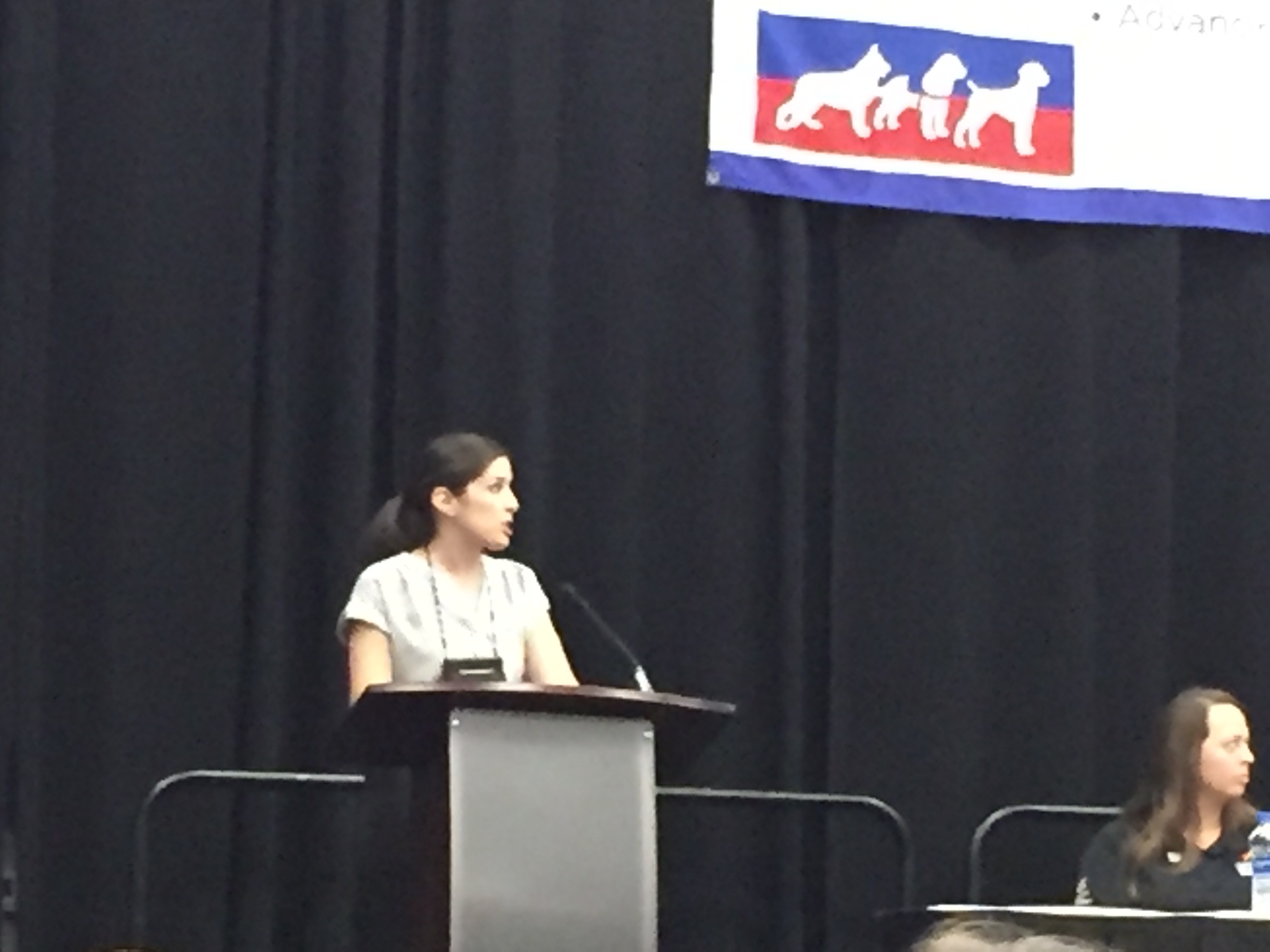 AKC US Detection Dog Conference.  Dr. Lucia Lazarowski from the Canine Performance Sciences Department of the Auburn University College of Veterinary Medicine.