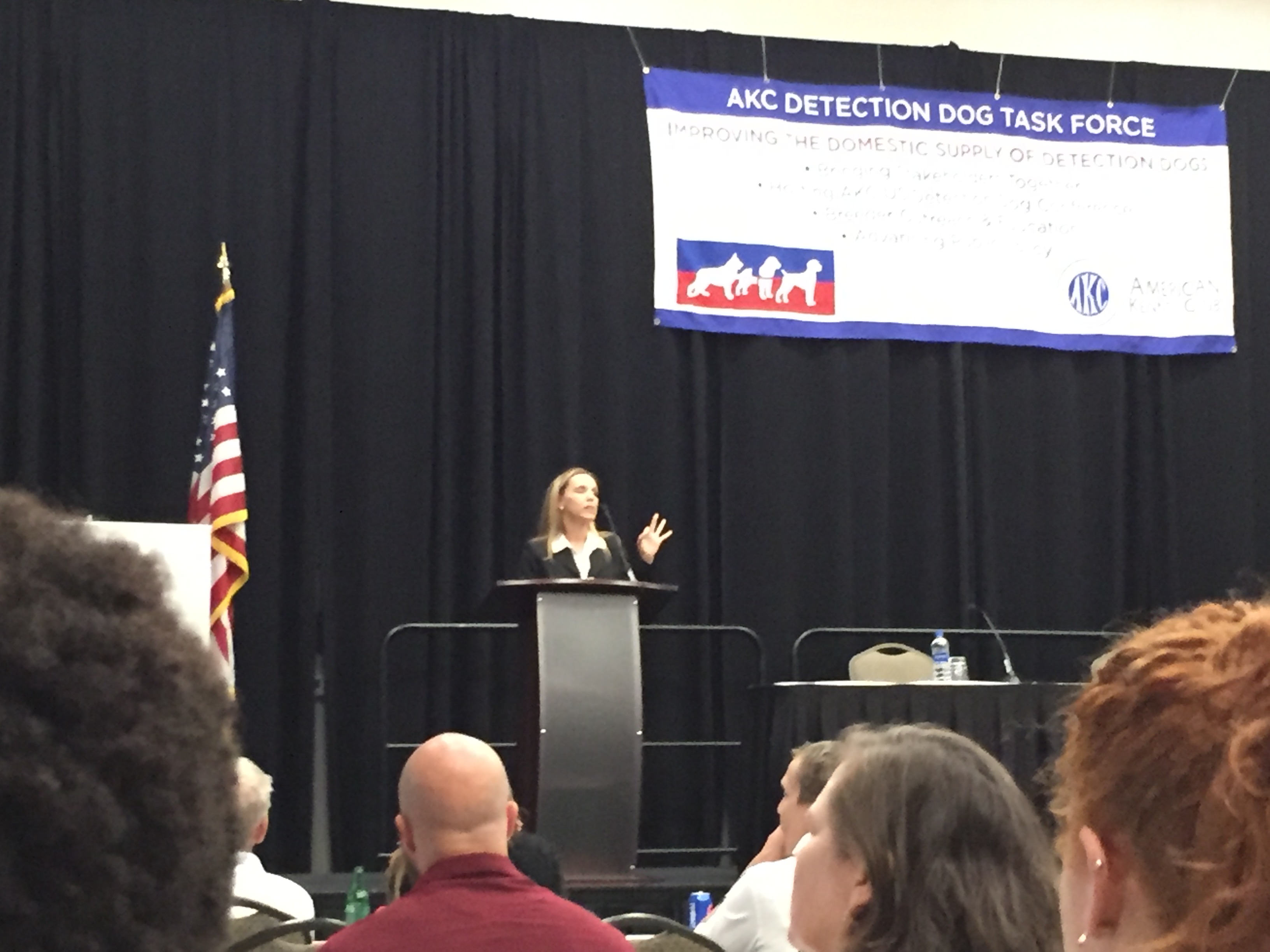 2019 AKC US Detection Dog Conference.  Dr. Erin Perry presented an excellent lecture on the relationship between nutrition and canine performance and the fallacy that boutique dog food brands provide superior nutrition.