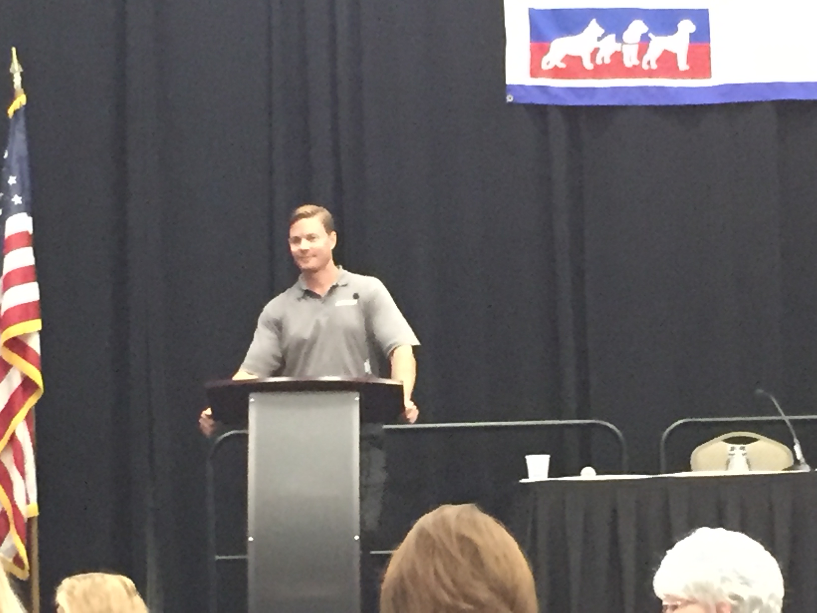2019 AKC US Detection Dog Conference.  Kevin Good, Senior Research Scientist, Battelle, who presented “Detection Canine Test Philosophies from an Engineer.”  