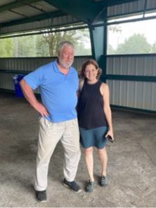 (l-r) Mark Leamer and Jenny Holland.